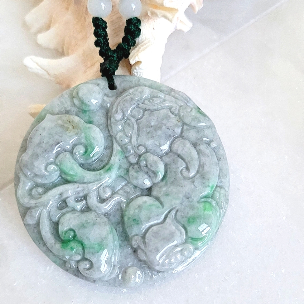 Certified Genuine Jadeite PiXu Pendant  Necklace NWT
